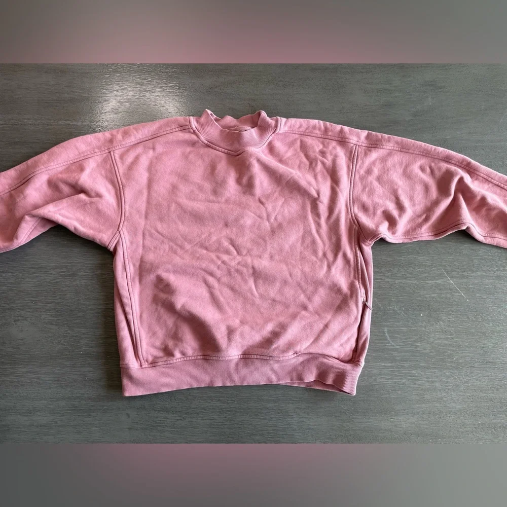 Lululemon Chill On Pullover Quicksand Pink Mauve Sweatshirt 6